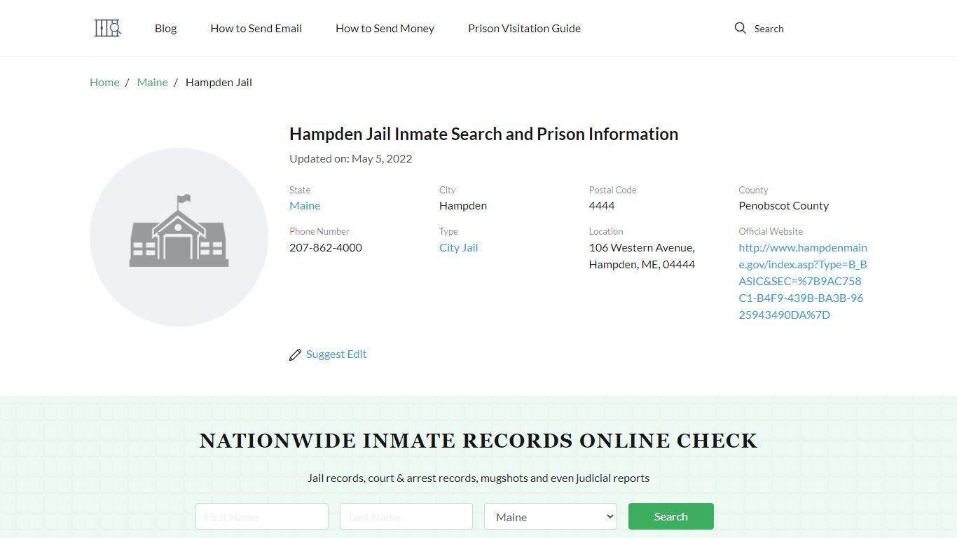 Hampden Jail Inmate Search, Visitation, Phone no ...